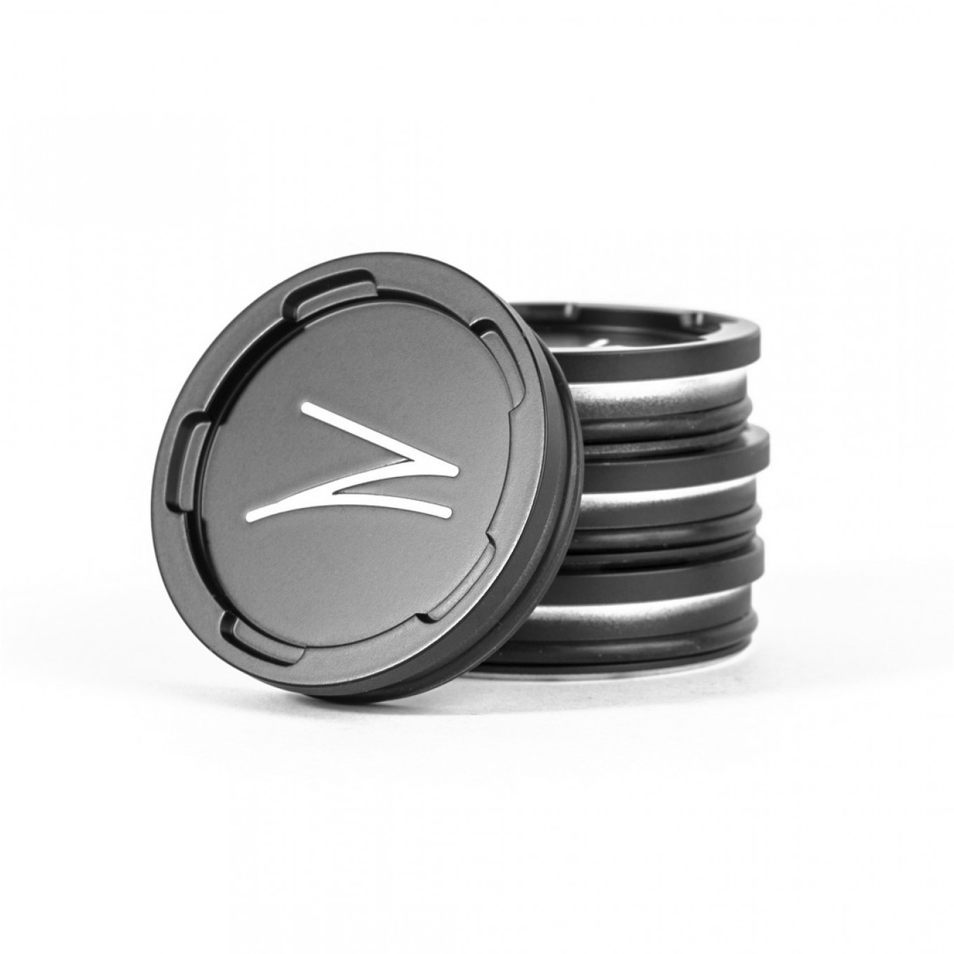 Z Centercaps | Satin Black + White Z